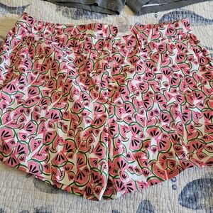 PGA Tour Vibrant Watermelon Pattern Athletic Shorts
